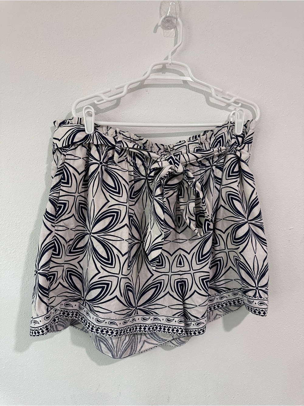 Women's High-Rise Linen Paper Bag Shorts 3" - A New Day - Picture 3 of 6